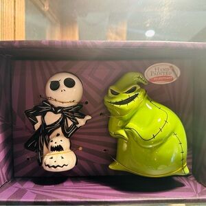 Hand Painted Nightmare Before Christmas Salt and Pepper Shakers
